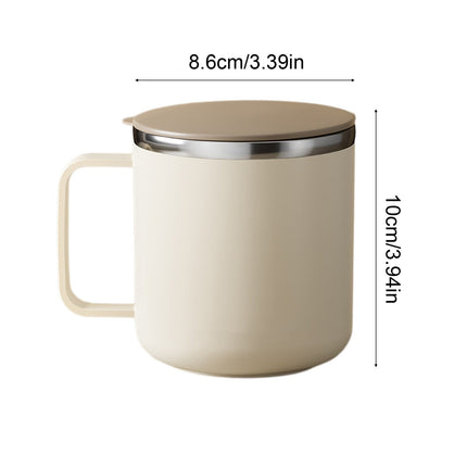 Insulated Coffee Mug with Handle & Lid - 17oz Stainless Steel Travel Tumbler, Double Wall Vacuum (Black) by PALIFEUR 27_【Durability Guarantee】 2-Year Warranty Unbreakable Coffee Mug.