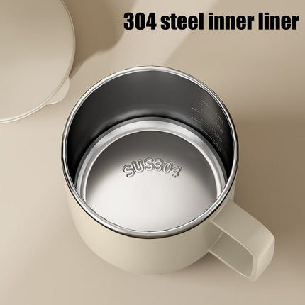 Insulated Coffee Mug with Handle & Lid - 17oz Stainless Steel Travel Tumbler, Double Wall Vacuum (Black) by PALIFEUR 27_【Durability Guarantee】 2-Year Warranty Unbreakable Coffee Mug.