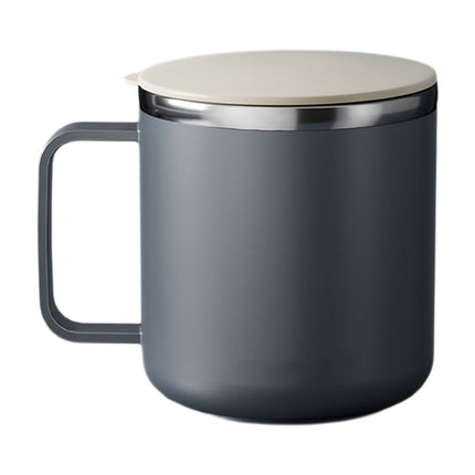 Insulated Coffee Mug with Handle & Lid - 17oz Stainless Steel Travel Tumbler, Double Wall Vacuum (Black) by PALIFEUR 28_【Eco-Friendly Choice】 Reusable Sustainable Coffee Cup.