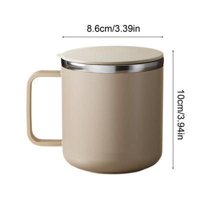 Insulated Coffee Mug with Handle & Lid - 17oz Stainless Steel Travel Tumbler, Double Wall Vacuum (Black) by PALIFEUR 29_【Top Seller】 Annual Bestseller Coffee Mug.