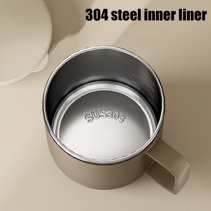 Insulated Coffee Mug with Handle & Lid - 17oz Stainless Steel Travel Tumbler, Double Wall Vacuum (Black) by PALIFEUR 29_【Top Seller】 Annual Bestseller Coffee Mug.