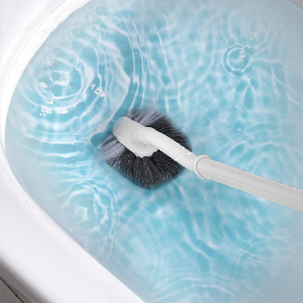 Tyidzon Bathroom Toilet Bowl Brush, Curved Design Toilet Brush for Deep Cleaning Under Rim, Easy Handy Compact Toilet Bowl Cleaner Brush for Bathroom White.