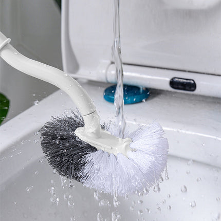 Tyidzon Bathroom Toilet Bowl Brush, Curved Design Toilet Brush for Deep Cleaning Under Rim, Easy Handy Compact Toilet Bowl Cleaner Brush for Bathroom White.