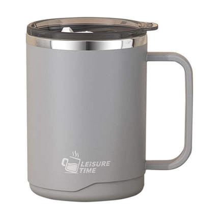 Tyidzon Insulated Coffee Mug, 20oz Stainless Steel Tumbler with Slider Lid Travel Coffee Cups with Handle for Camping Office Home, Blue Gray.