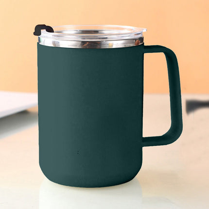 Tyidzon Insulated Coffee Mug, 20oz Stainless Steel Tumbler with Slider Lid Travel Coffee Cups with Handle for Camping Office Home, Blue Y_#Green.