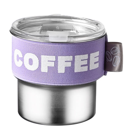 Tyidzon Insulated Coffee Mug, 20oz Stainless Steel Tumbler with Slider Lid Travel Coffee Cups with Handle for Camping Office Home, Blue ZA_#Purple.