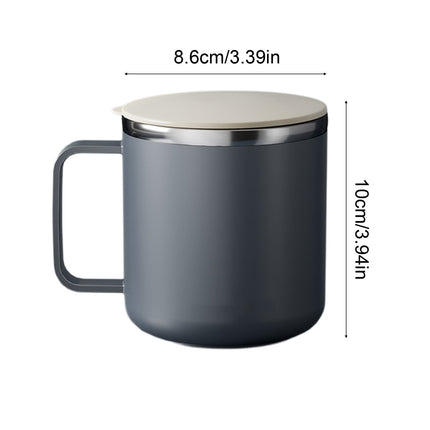 Tyidzon Insulated Coffee Mug, 20oz Stainless Steel Tumbler with Slider Lid Travel Coffee Cups with Handle for Camping Office Home, Blue ZB_#Gray.