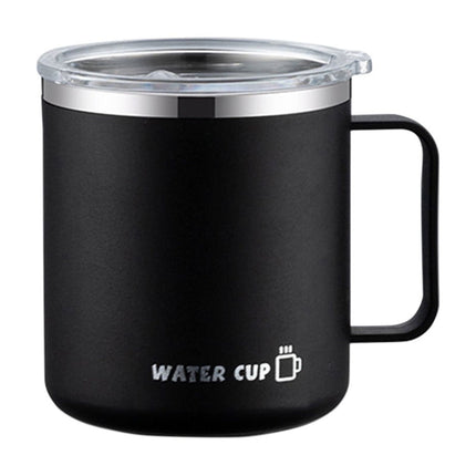 Tyidzon Insulated Coffee Mug, 20oz Stainless Steel Tumbler with Slider Lid Travel Coffee Cups with Handle for Camping Office Home, Blue ZC_#Black.