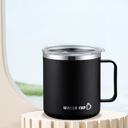Tyidzon Insulated Coffee Mug, 20oz Stainless Steel Tumbler with Slider Lid Travel Coffee Cups with Handle for Camping Office Home, Blue ZC_#Black.