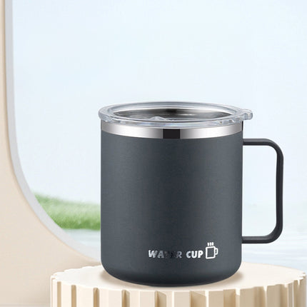 Tyidzon Insulated Coffee Mug, 20oz Stainless Steel Tumbler with Slider Lid Travel Coffee Cups with Handle for Camping Office Home, Blue ZC_#Gray.