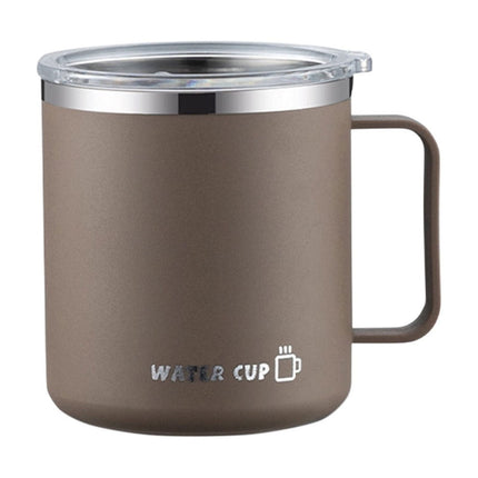 Tyidzon Insulated Coffee Mug, 20oz Stainless Steel Tumbler with Slider Lid Travel Coffee Cups with Handle for Camping Office Home, Blue ZC_#Khaki.