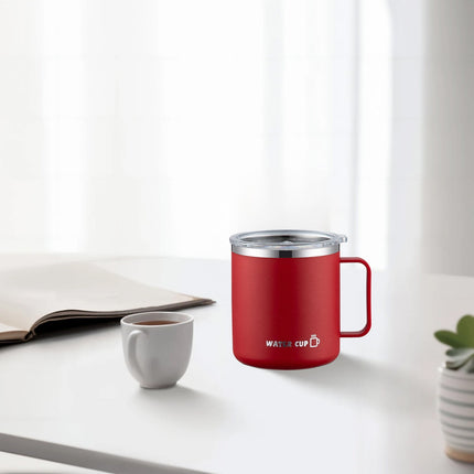 Tyidzon Insulated Coffee Mug, 20oz Stainless Steel Tumbler with Slider Lid Travel Coffee Cups with Handle for Camping Office Home, Blue ZC_#Red.