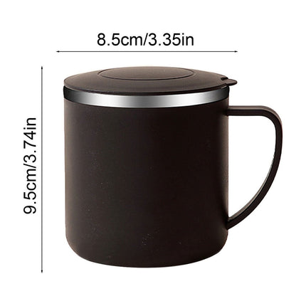 Tyidzon Insulated Coffee Mug, 20oz Stainless Steel Tumbler with Slider Lid Travel Coffee Cups with Handle for Camping Office Home, Blue ZD_#Black.