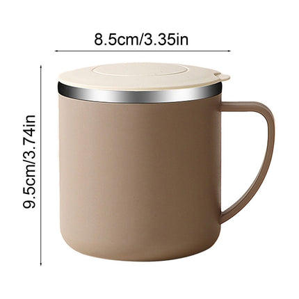Tyidzon Insulated Coffee Mug, 20oz Stainless Steel Tumbler with Slider Lid Travel Coffee Cups with Handle for Camping Office Home, Blue ZD_#Coffee.