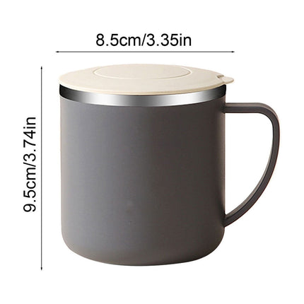 Tyidzon Insulated Coffee Mug, 20oz Stainless Steel Tumbler with Slider Lid Travel Coffee Cups with Handle for Camping Office Home, Blue ZD_#Gray.