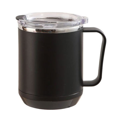 Tyidzon Insulated Coffee Mug, 20oz Stainless Steel Tumbler with Slider Lid Travel Coffee Cups with Handle for Camping Office Home, Blue ZF_#Black.