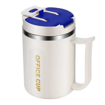 Tyidzon Insulated Coffee Mug, 20oz Stainless Steel Tumbler with Slider Lid Travel Coffee Cups with Handle for Camping Office Home, Blue ZG_#Blue.