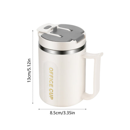 Tyidzon Insulated Coffee Mug, 20oz Stainless Steel Tumbler with Slider Lid Travel Coffee Cups with Handle for Camping Office Home, Blue ZG_#Gray.