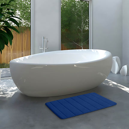 Memory Foam Bath Mat with Cobblestone Design, Super Soft & Quick-Dry Bathroom Rugs, Machine Washable Non-Slip Absorbent Floor Mat for Bathroom Shower Tub, 16x24 Inch by PALIFEUR B.