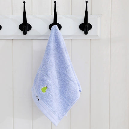 Tyidzon Premium Towels for Kids, Cotton Ultra Soft Hand Towels for Bathroom, Small Lightweight Face Towels for Children Bath(Blue, 10x20") Blue.