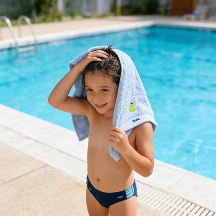 Tyidzon Premium Towels for Kids, Cotton Ultra Soft Hand Towels for Bathroom, Small Lightweight Face Towels for Children Bath(Blue, 10x20") Blue.