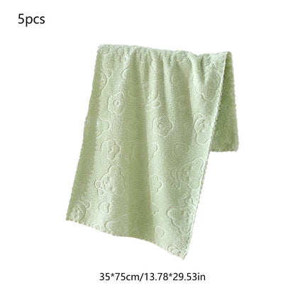 5Pcs Bathroom Hand Towels, 14x30" 600 GSM 100% Cotton - Ultra Soft & Highly Absorbent Face Towels, Hotel Spa Quality by PALIFEUR 02_New Arrival 2026_Luxury Hotel Style - 20% OFF_Green.