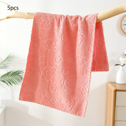 5Pcs Bathroom Hand Towels, 14x30" 600 GSM 100% Cotton - Ultra Soft & Highly Absorbent Face Towels, Hotel Spa Quality by PALIFEUR 03_Top Rated 2026_Ultra Plush - 20% OFF_Pink.