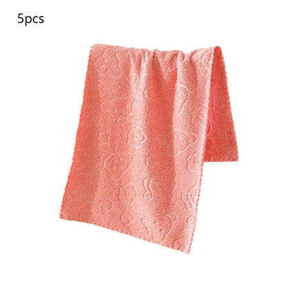 5Pcs Bathroom Hand Towels, 14x30" 600 GSM 100% Cotton - Ultra Soft & Highly Absorbent Face Towels, Hotel Spa Quality by PALIFEUR 03_Top Rated 2026_Ultra Plush - 20% OFF_Pink.