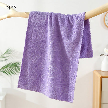 5Pcs Bathroom Hand Towels, 14x30" 600 GSM 100% Cotton - Ultra Soft & Highly Absorbent Face Towels, Hotel Spa Quality by PALIFEUR 04_Most Absorbent 2026_Quick Dry - 20% OFF_Purple.