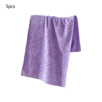 5Pcs Bathroom Hand Towels, 14x30" 600 GSM 100% Cotton - Ultra Soft & Highly Absorbent Face Towels, Hotel Spa Quality by PALIFEUR 04_Most Absorbent 2026_Quick Dry - 20% OFF_Purple.