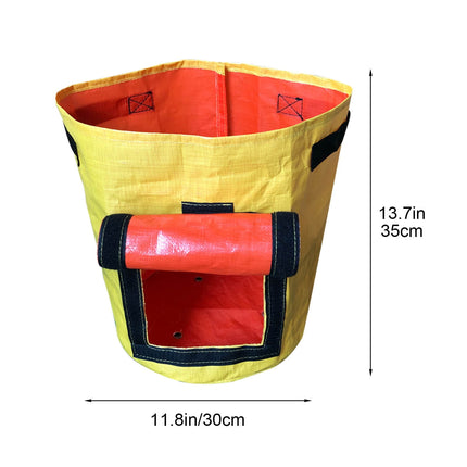 Suncoda Summer Savings 34x35cm Potato Grow Bag with Side Window & Handles 12" x 14" Gray#2.
