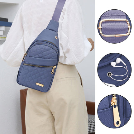 Suncoda Sling Bag for Women, Crossbody Sling Backpack Small Sling Bag Multipurpose Crossbody Shoulder Bag Travel Hiking Backpack, Sling Bag for Men #1-Blue.