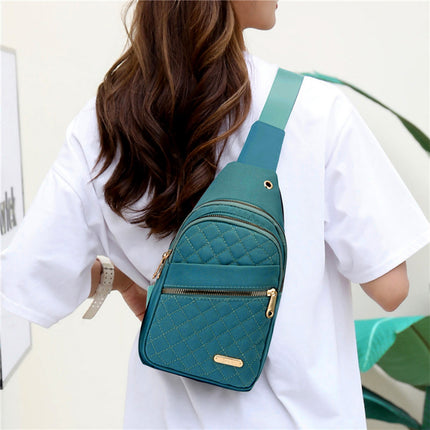 Suncoda Sling Bag for Women, Crossbody Sling Backpack Small Sling Bag Multipurpose Crossbody Shoulder Bag Travel Hiking Backpack, Sling Bag for Men #1-Green.