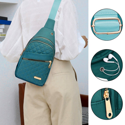 Suncoda Sling Bag for Women, Crossbody Sling Backpack Small Sling Bag Multipurpose Crossbody Shoulder Bag Travel Hiking Backpack, Sling Bag for Men #1-Green.