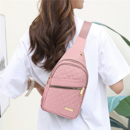 Suncoda Sling Bag for Women, Crossbody Sling Backpack Small Sling Bag Multipurpose Crossbody Shoulder Bag Travel Hiking Backpack, Sling Bag for Men #1-Pink.