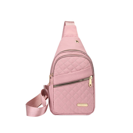 Suncoda Sling Bag for Women, Crossbody Sling Backpack Small Sling Bag Multipurpose Crossbody Shoulder Bag Travel Hiking Backpack, Sling Bag for Men #1-Pink.
