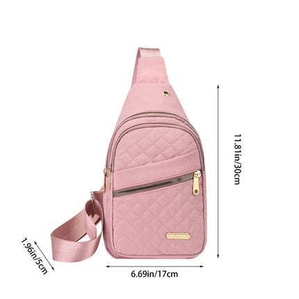 Suncoda Sling Bag for Women, Crossbody Sling Backpack Small Sling Bag Multipurpose Crossbody Shoulder Bag Travel Hiking Backpack, Sling Bag for Men #1-Pink.