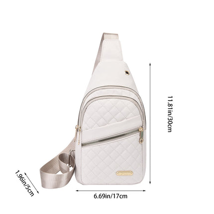 Suncoda Sling Bag for Women, Crossbody Sling Backpack Small Sling Bag Multipurpose Crossbody Shoulder Bag Travel Hiking Backpack, Sling Bag for Men #1-White.