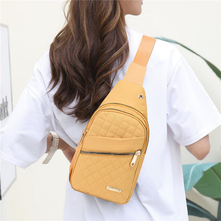 Suncoda Sling Bag for Women, Crossbody Sling Backpack Small Sling Bag Multipurpose Crossbody Shoulder Bag Travel Hiking Backpack, Sling Bag for Men #1-Yellow.