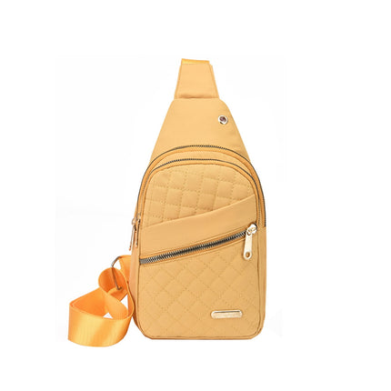 Suncoda Sling Bag for Women, Crossbody Sling Backpack Small Sling Bag Multipurpose Crossbody Shoulder Bag Travel Hiking Backpack, Sling Bag for Men #1-Yellow.