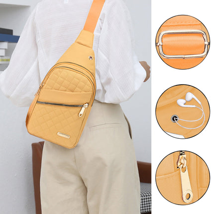 Suncoda Sling Bag for Women, Crossbody Sling Backpack Small Sling Bag Multipurpose Crossbody Shoulder Bag Travel Hiking Backpack, Sling Bag for Men #1-Yellow.