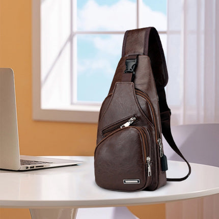 Suncoda Sling Bag for Women, Crossbody Sling Backpack Small Sling Bag Multipurpose Crossbody Shoulder Bag Travel Hiking Backpack, Sling Bag for Men #3-Brown.