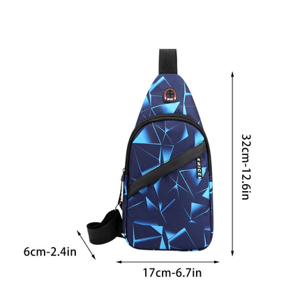 Suncoda Sling Bag for Women, Crossbody Sling Backpack Small Sling Bag Multipurpose Crossbody Shoulder Bag Travel Hiking Backpack, Sling Bag for Men #4-Blue.