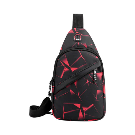 Suncoda Sling Bag for Women, Crossbody Sling Backpack Small Sling Bag Multipurpose Crossbody Shoulder Bag Travel Hiking Backpack, Sling Bag for Men #4-Red.