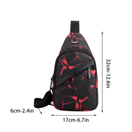 Suncoda Sling Bag for Women, Crossbody Sling Backpack Small Sling Bag Multipurpose Crossbody Shoulder Bag Travel Hiking Backpack, Sling Bag for Men #4-Red.