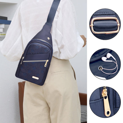 Suncoda Sling Bag for Women, Crossbody Sling Backpack Small Sling Bag Multipurpose Crossbody Shoulder Bag Travel Hiking Backpack, Sling Bag for Men #5-Blue.