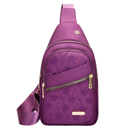 Suncoda Sling Bag for Women, Crossbody Sling Backpack Small Sling Bag Multipurpose Crossbody Shoulder Bag Travel Hiking Backpack, Sling Bag for Men #5-Purple.