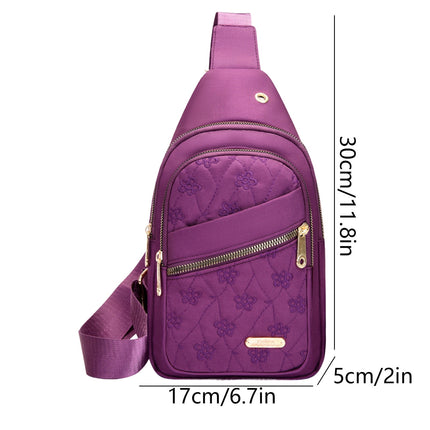 Suncoda Sling Bag for Women, Crossbody Sling Backpack Small Sling Bag Multipurpose Crossbody Shoulder Bag Travel Hiking Backpack, Sling Bag for Men #5-Purple.