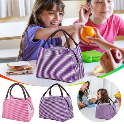 Under $1 Tyidzon Lunch Box Lunch Bag For Women Insulated Lunch Bag Reusable Tote Cooler Bag Lunchbox Suitable for Work, Travel, Outdoor Pink.