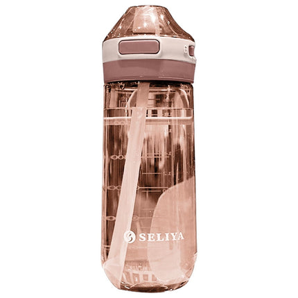 Tyidzon Straw Water Bottle, Water Bottle Cup for Kids/Toddlers Ages 3+ Spill Proof Leak Proof, Water Bottles Great for School Sports Daycare & Camp Pink.